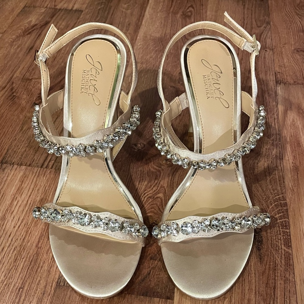 Champagne Jewel Badgley Mischka High Heels